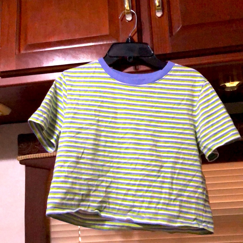Striped cropped top